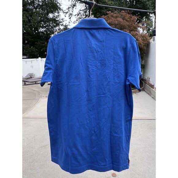 Paul Shark Yachting Polo Shirt Mens Size L Short Sleeve Royal Blue Patch Logo - Picture 2 of 12